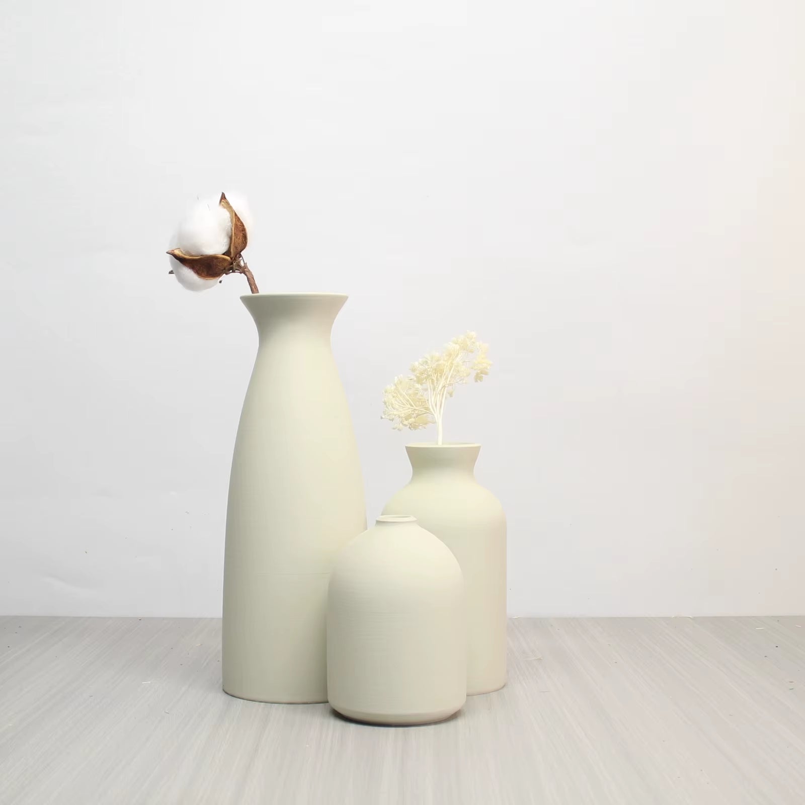 Vase Set-3, Modern Vintage Vase Decoration Living Room Bedroom or Office, Small Vase Vase Pampas Grass Dried Flower Table Decor
