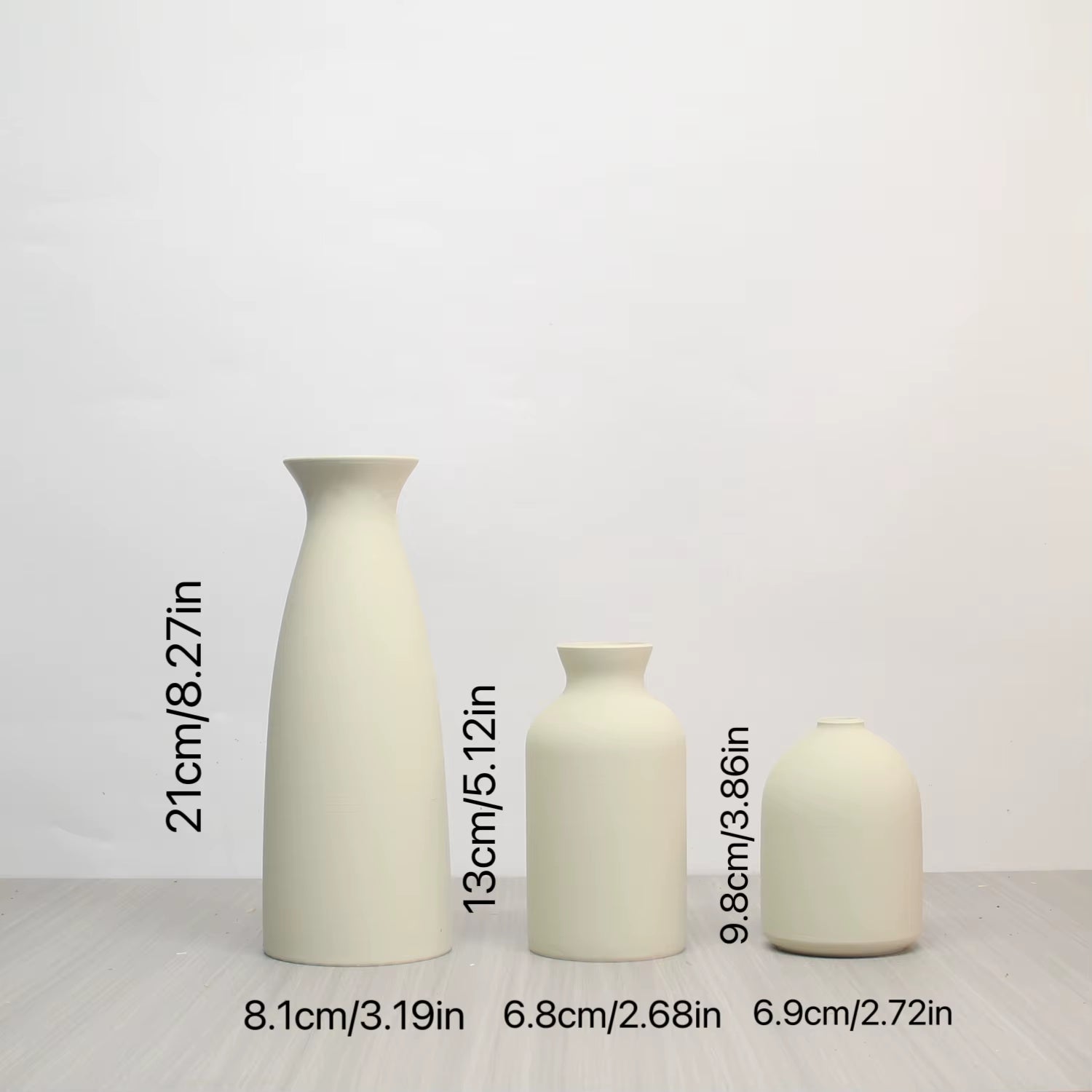 Vase Set-3, Modern Vintage Vase Decoration Living Room Bedroom or Office, Small Vase Vase Pampas Grass Dried Flower Table Decor