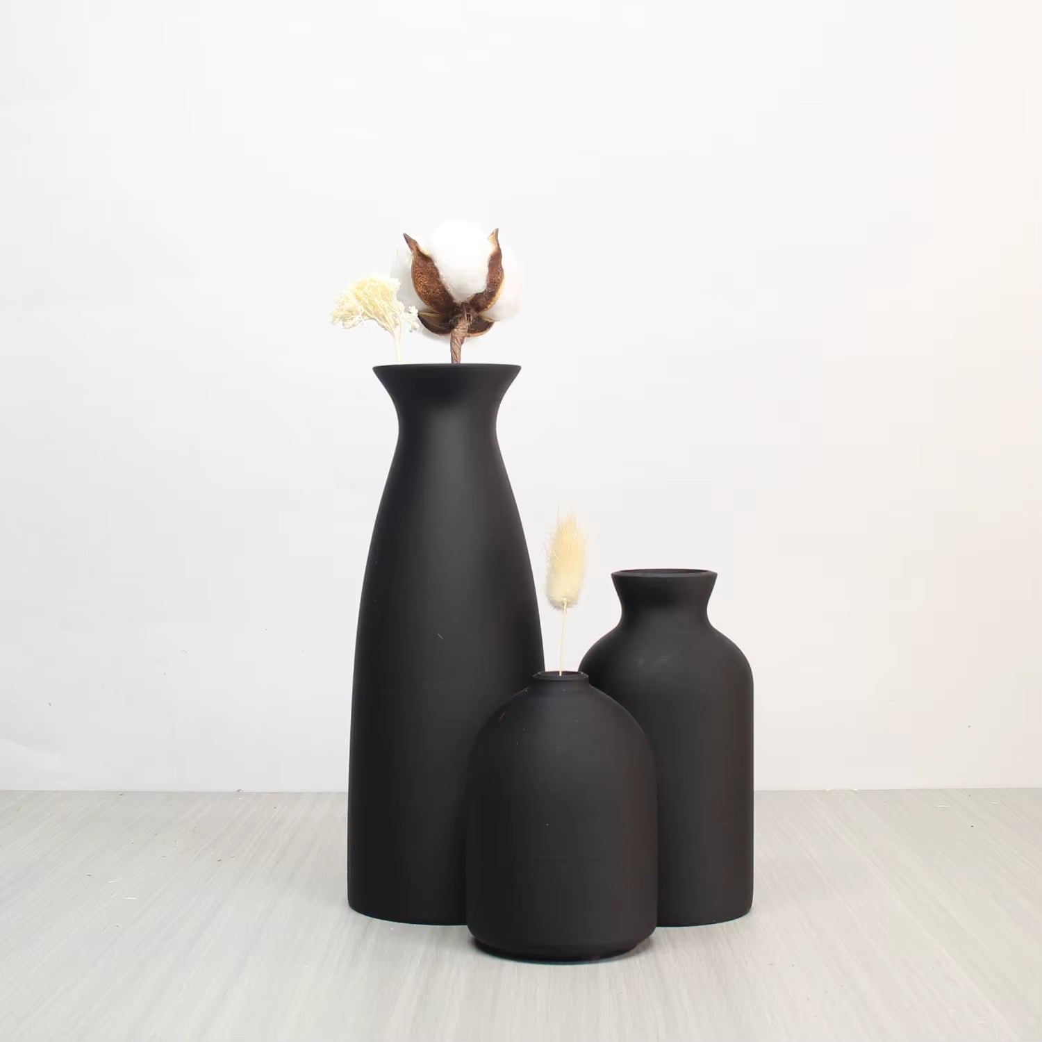 Vase Set-3, Modern Vintage Vase Decoration Living Room Bedroom or Office, Small Vase Vase Pampas Grass Dried Flower Table Decor
